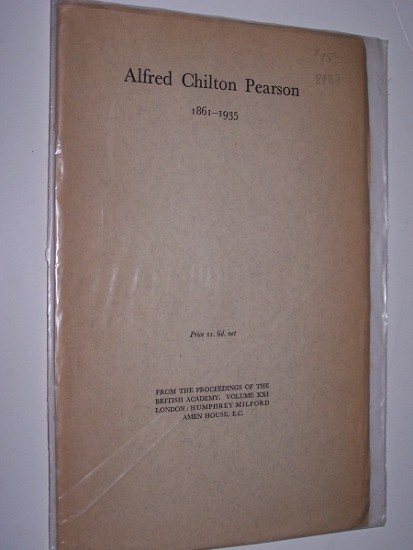 Image for ALFRED CHILTON PEARSON 1861-1935