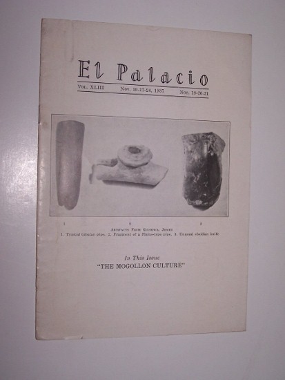 Image for EL PALACIO - Nos. 19, 20, 21 -- The Mogollon Culture