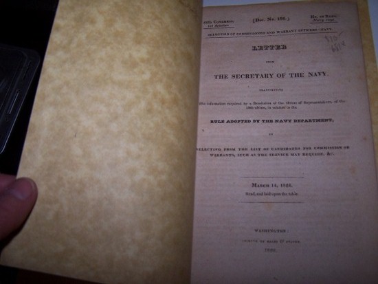 Image for Letter from the Secretary of the Navy