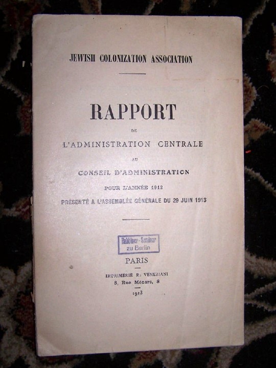 Image for Rapport de l'Administration Centrale au Conseil d'Administration pour l'annee 1912. Presente a L'Assemblee Generale du 29 juin 1913 - I. Republique Argentine
