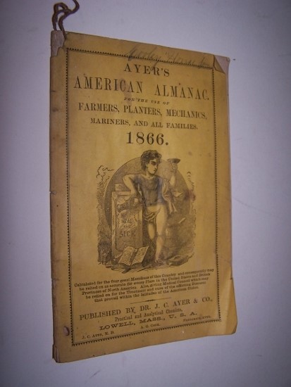 Image for AYER'S AMERICAN ALMANAC for the use of Farmers, Planters, Mechanics, Mariners, and all Families - 1866