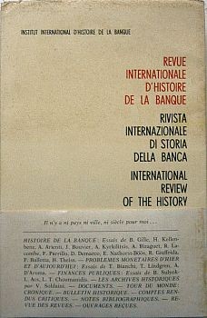 Image for REVUE INTERNATIONALE D'HISTOIRE DE LA BANQUE, including The Greek Banking System by Kyrkilitis
