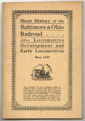 SHORT HISTORY of the BALTIMORE AND OHIO RAILROAD 1827-1935 Image for SHORT HISTORY of the BALTIMORE AND OHIO RAILROAD 1827-1935