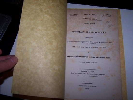 Image for National Debt - Letter from the Secretary of the Treasury