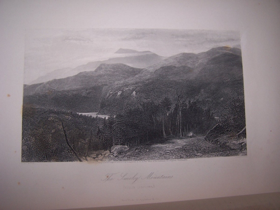 Image for PICTURESQUE AMERICA, OR THE LAND WE LIVE IN - Part 40 with Steel Engraving of The Smoky Mountains
