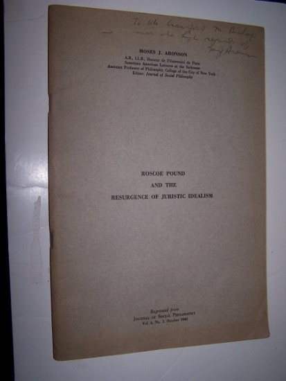 Image for Roscoe Pound and the Resurgence of Juristic Idealism