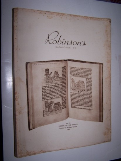 Image for A SELECTION OF RARE BOOKS AND MANUSCRIPTS Catalogue 59 1936