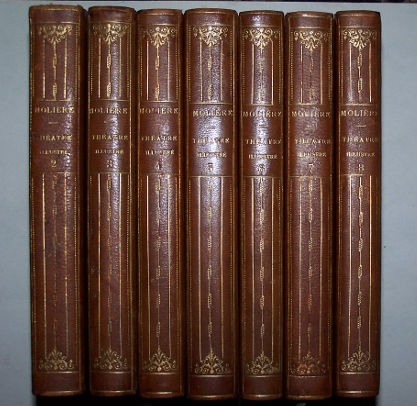 Image for THEATRE COMPLET de J.-B. Poquelin, de MOLIERE in Eight Volumes publié par D. Jouast. Avec la préface de 1682 annotée par G. Monval. Illustrations by Francois Boucher engraved by Tiburce de Mare.