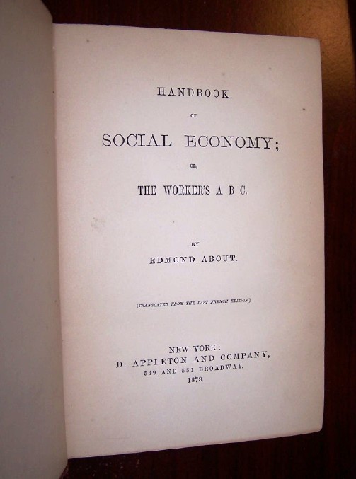 Image for Hand-Book of SOCIAL ECONOMY or The WORKER'S A B C