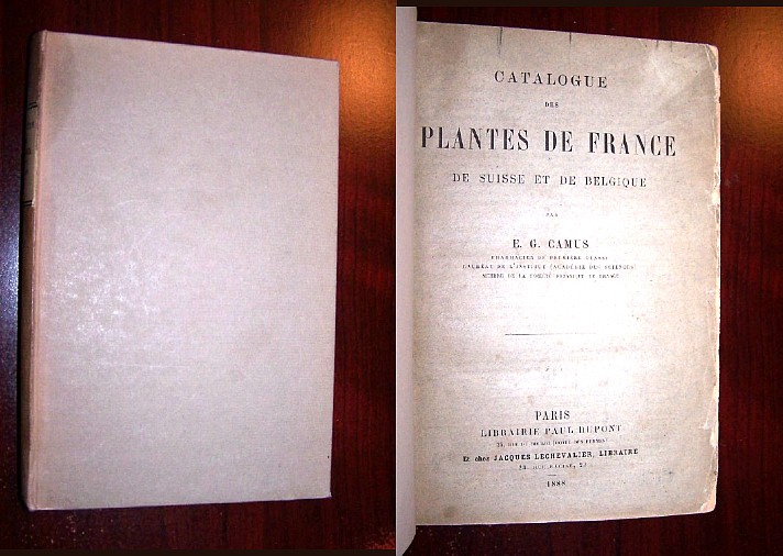 CATALOGUE DES PLANTES DE FRANCE, de Suisse et de Belgique Image for CATALOGUE DES PLANTES DE FRANCE, de Suisse et de Belgique