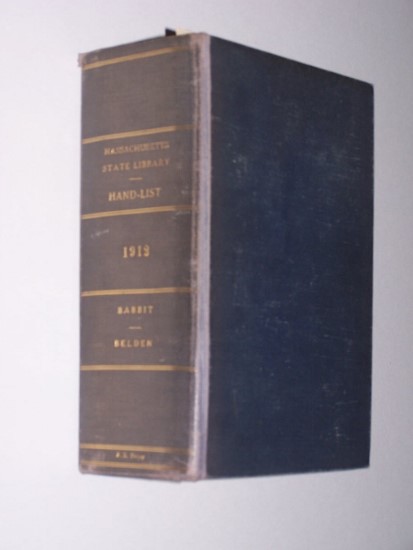 Image for HAND-LIST OF LEGISLATIVE SESSIONS AND SESSION LAWS, Statutory Revisions, Compilations, Codes, Etc., And Constitutional Conventions of the United States and its possessions and of the several states to May, 1912