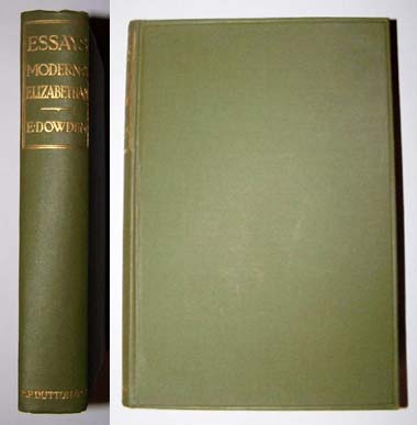 Image for ESSAYS MODERN AND ELIZABETHAN