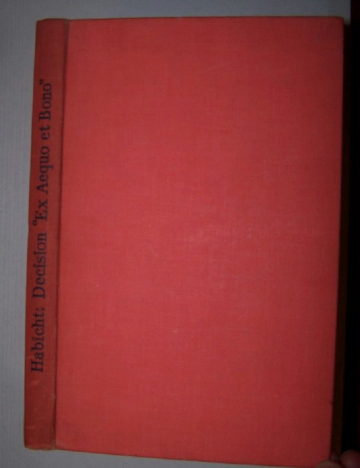 THE POWER OF THE INTERNATIONAL JUDGE TO GIVE A DECISION &quot;EX AEQUO ET BONO&quot;