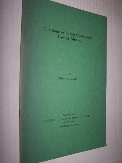 Image for The Sources of Commercial Law of Mexico
