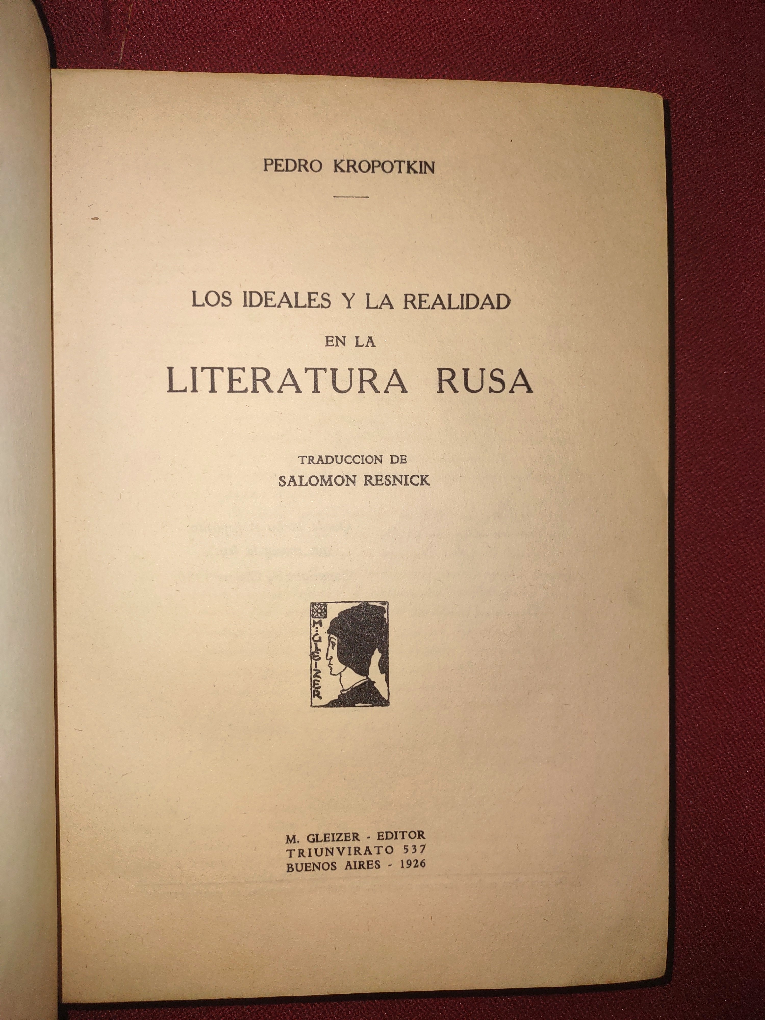 Los Ideales y la Realidad en la Literatura Rusa