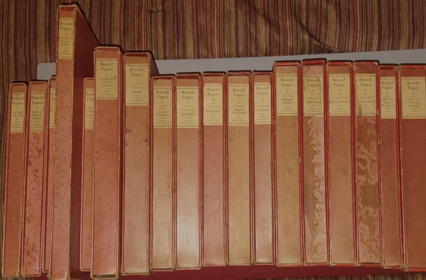 Private Papers of James Boswell from Malahide Castle In the Collection of Lt-Colonel Ralph Heyward Isham. Prepared for the Press by Geoffrey Scott. 18 Volumes