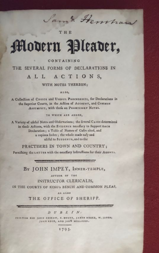 The Modern Pleader Containing the Several Forms of Declarations in All Actions, With Notes Thereon