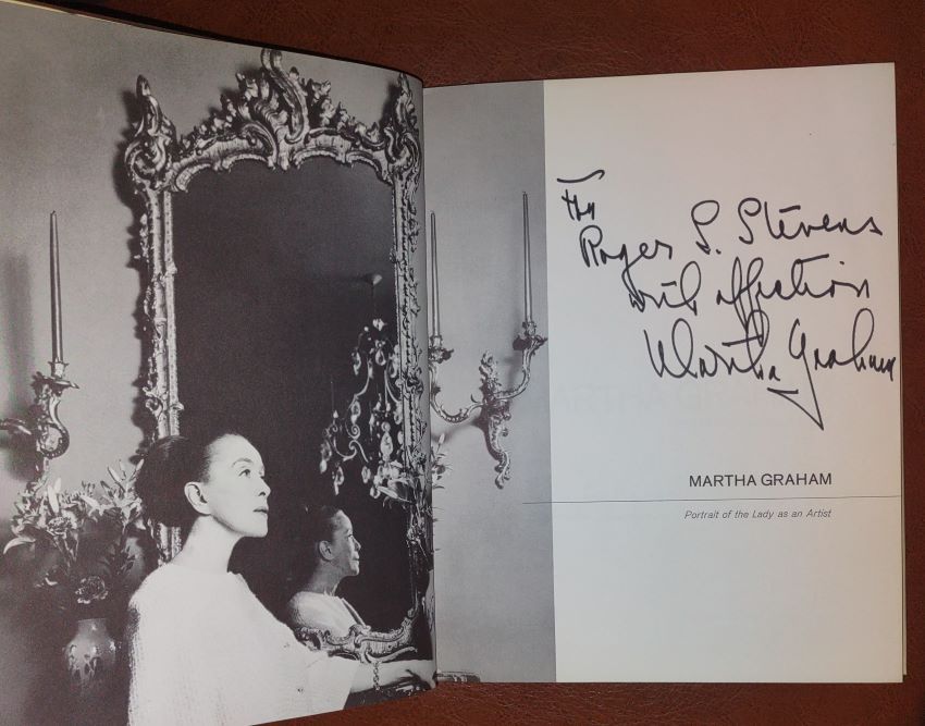 MARTHA GRAHAM Portrait of the Lady as an Artist [Autographed by Martha Graham and Leatherman and Swope]