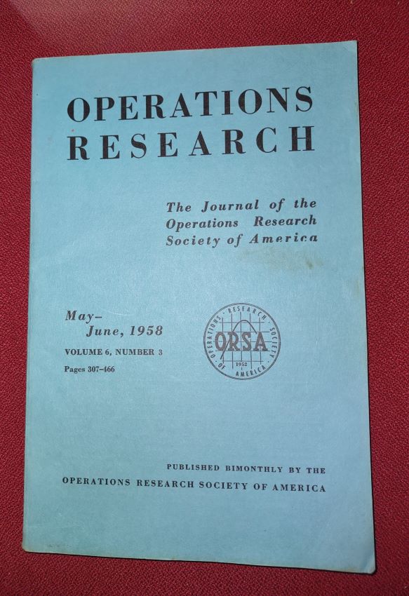 Image for Operations Research -- The Journal of the Operations Research Society of America, Volume 6, Number 3, May-June 1958 Operations Research -- The Journal of the Operations Research Society of America, Volume 6, Number 3, May-June 1958