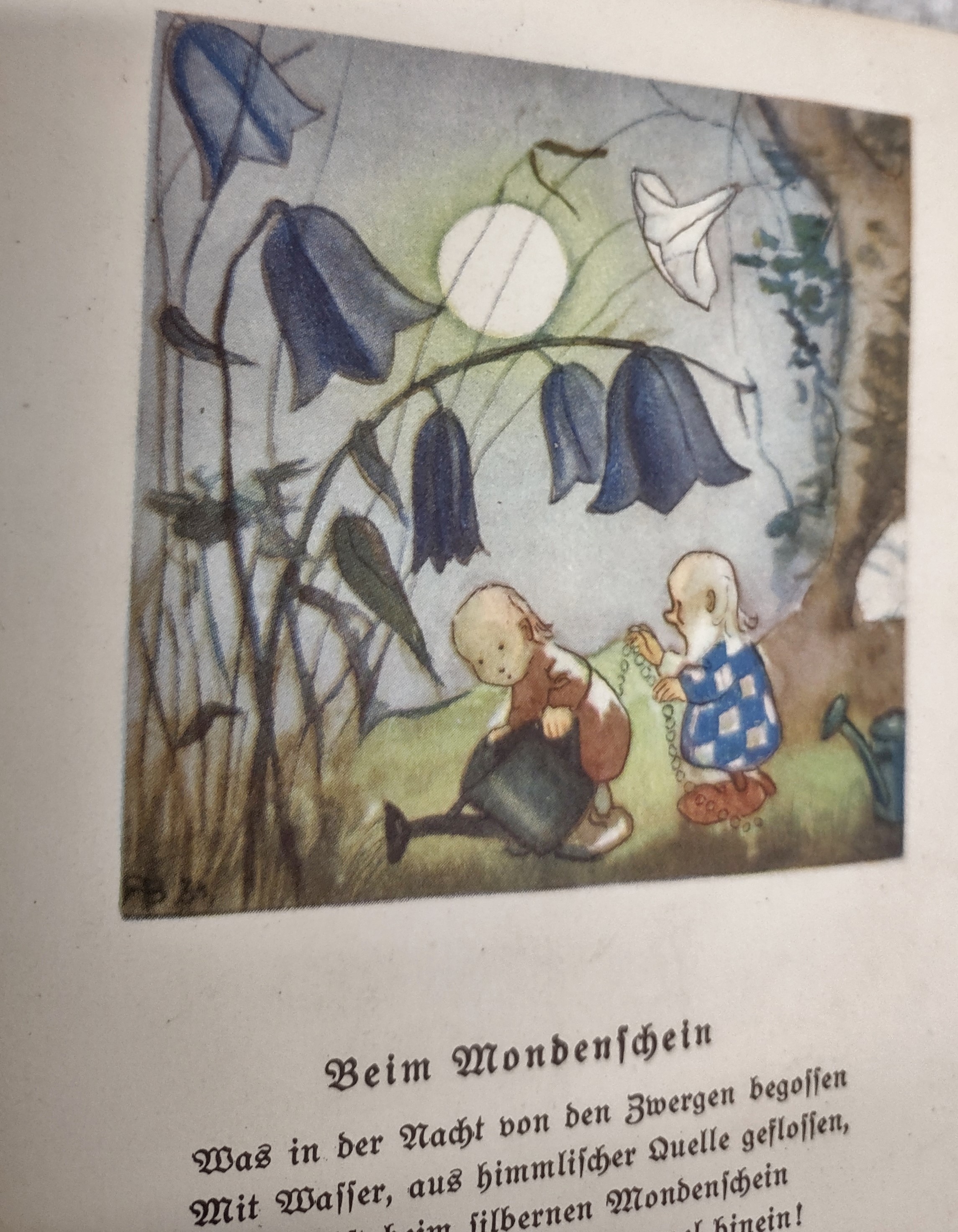 Mit Roswitha ins Marchenland. Bilder und Verse der jugendl. Kunstlerin Roswitha Bitterlich; Marchen von Maria Berg. No.4, Bandchen 1