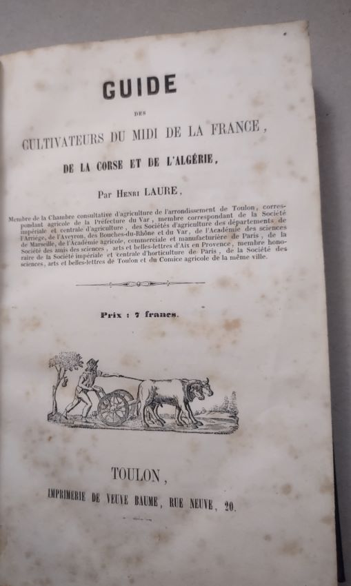 Guide des cultivateurs du midi de la France, de la Corse et de l'Algrie