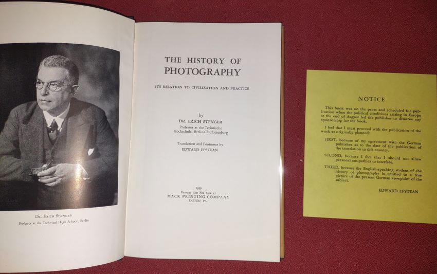 The History of Photography - Its Relation to Civilization and Practice; [in the Scare Original Dustjacket]