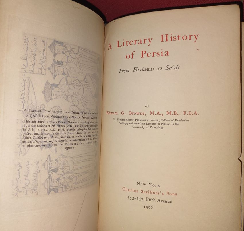 A Literary History of Persia from Firdawsi to Sa'di