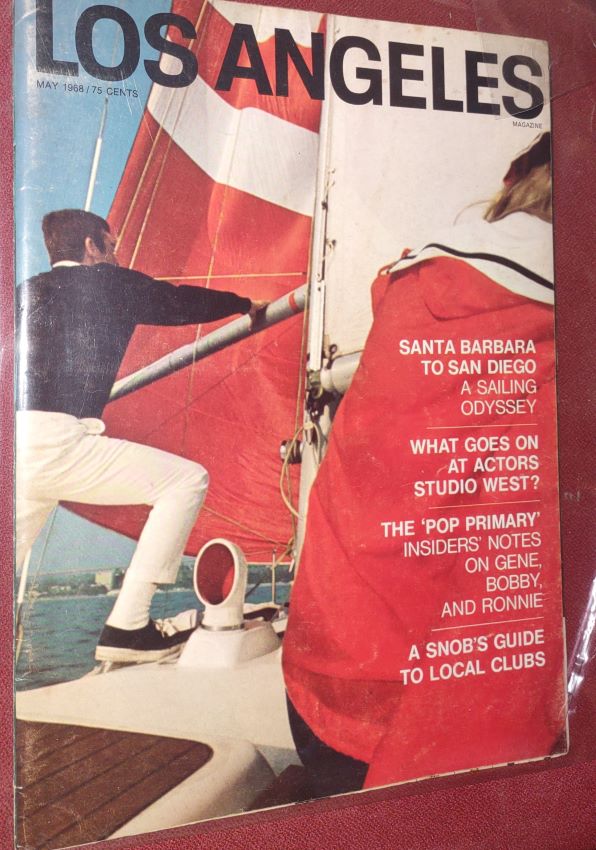 LOS ANGELES MAGAZINE - May 1968; Cover Story: The 'Pop Primary' - Insiders' Notes on Gene, Bobby, and Ronnie